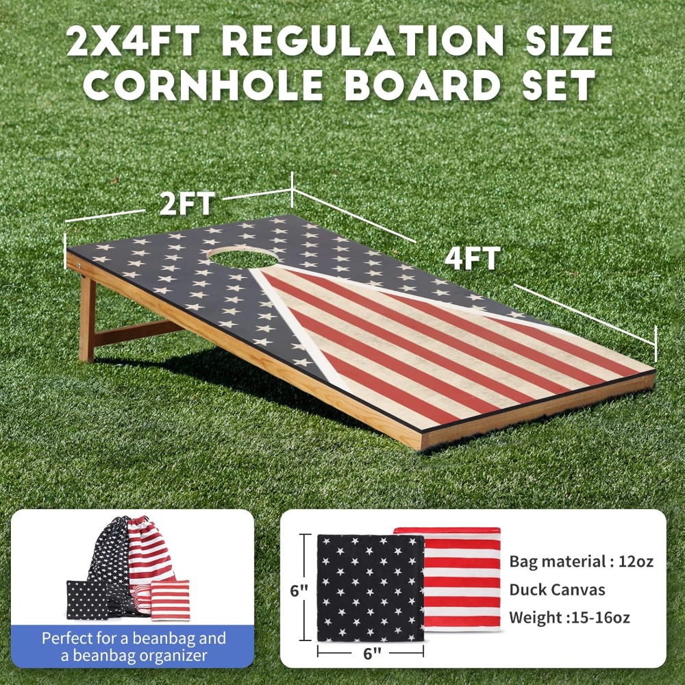Cornhole Board Set - Cornhole Set, Corn Holes Outdoor Game,