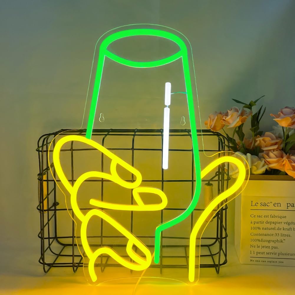 Party Games Shop - Wine Glass in Hand LED Neon