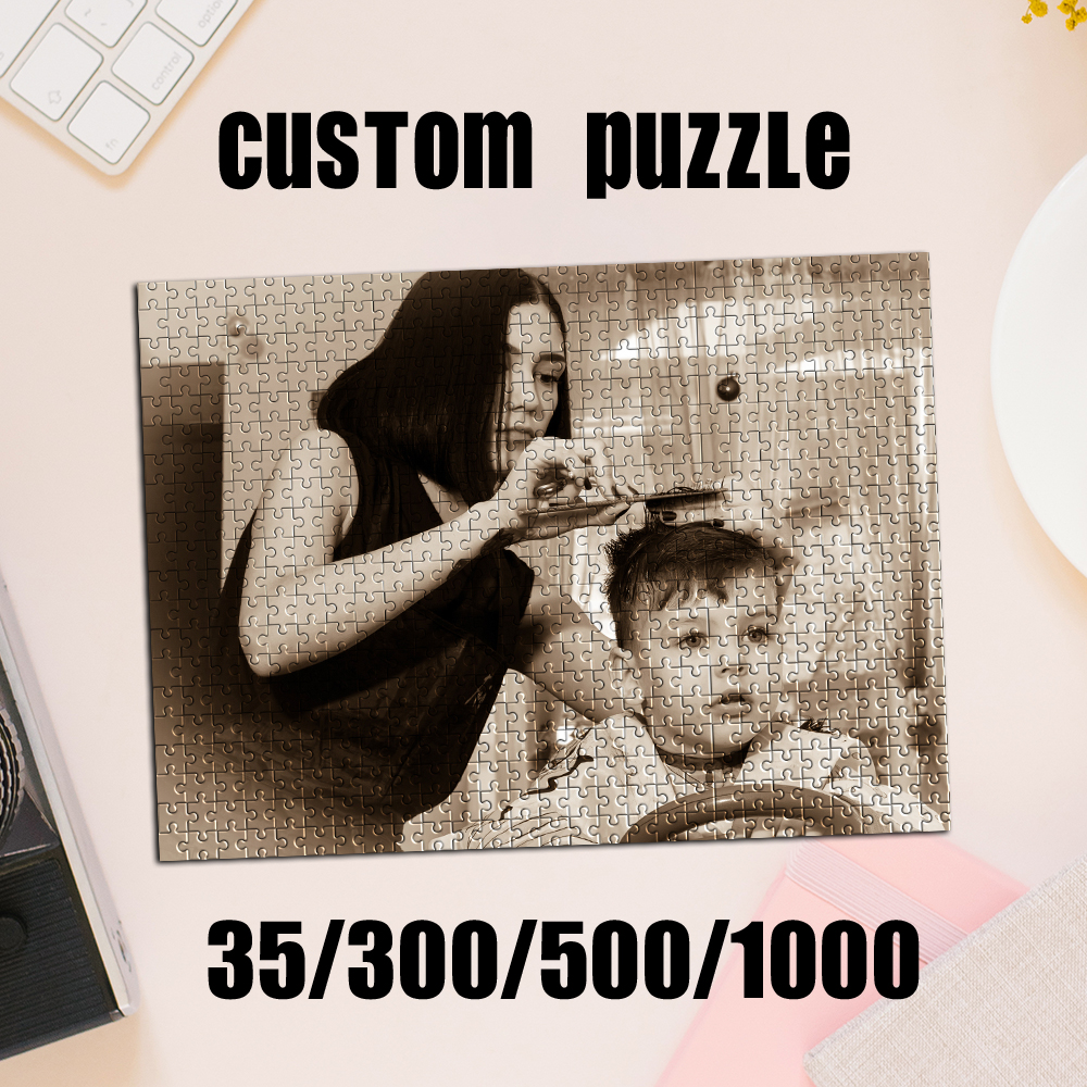 Party Games Easter For Family - 35/300/500/1000pcs Personalized Custom Photo Puzzle Customize
