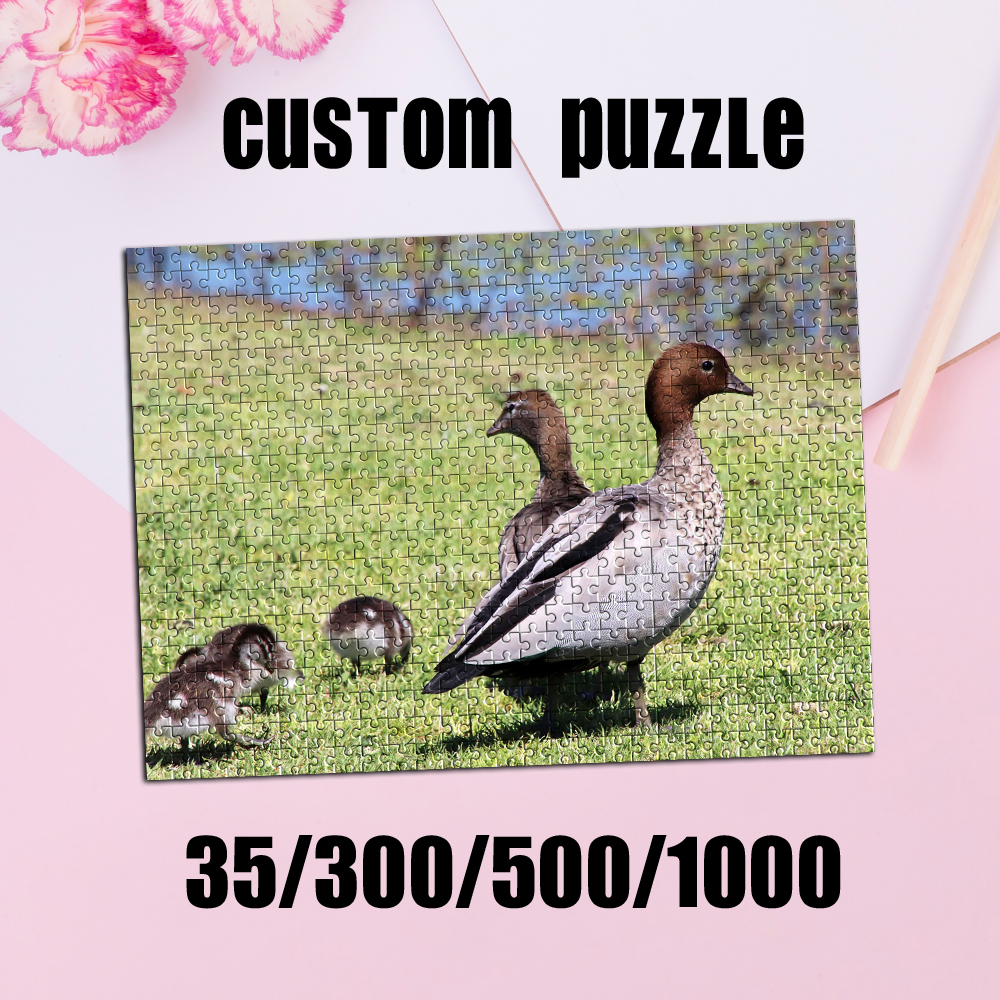 Party Games Easter For Family - 35/300/500/1000pcs Personalized Custom Photo Scenery Puzzle