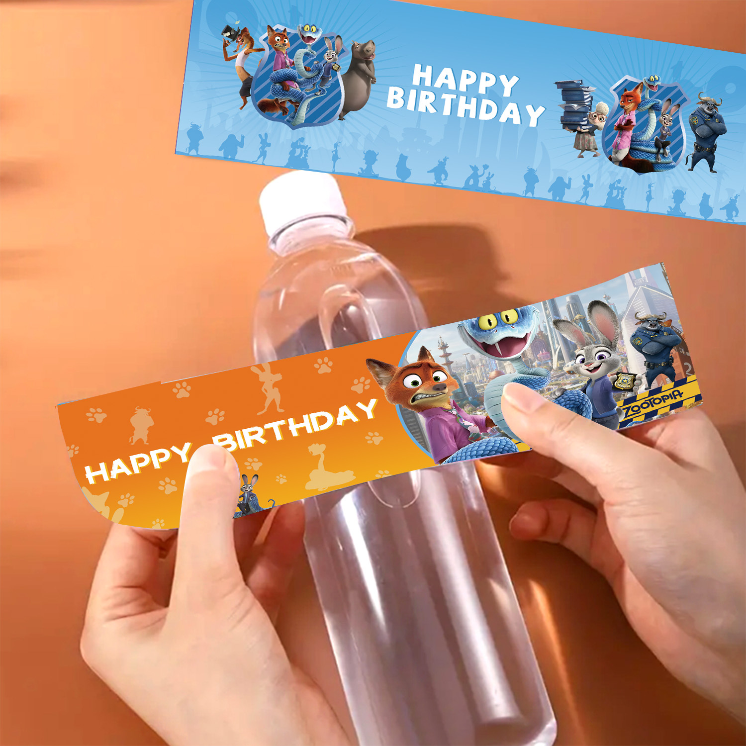 Zootopia Party Games - 10/40pcs Zootopia Bottle Stickers Judy Nick
