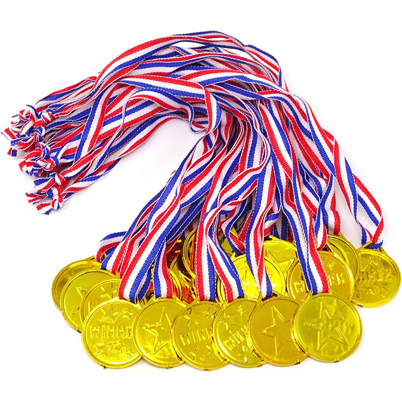 Cornhole Board Set - 10/20pcs Children Plastic Gold Winner Award