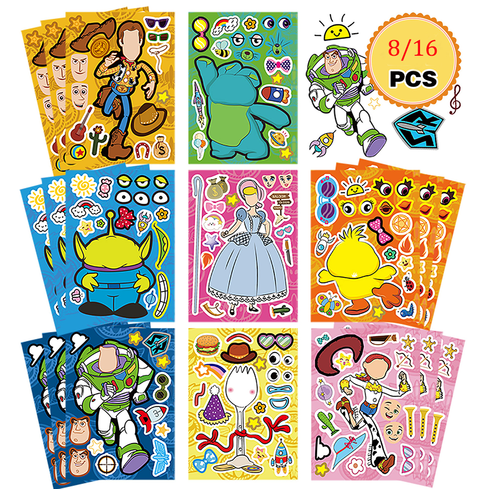 Party Games Instagram - 8/16Sheets Disney Toy Story Make a
