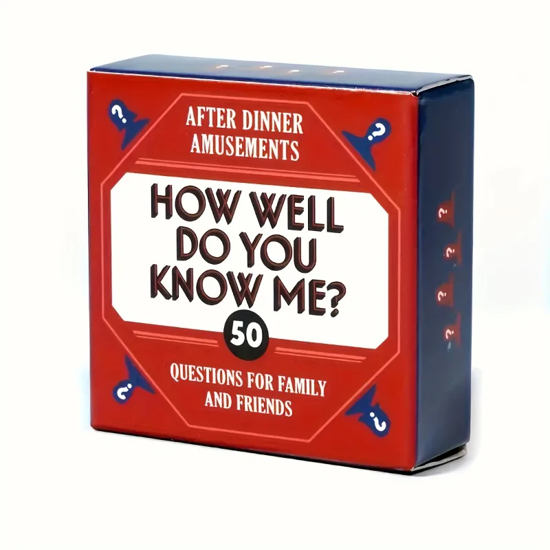 Party Family Games - 50Pcs How Well Do You Know