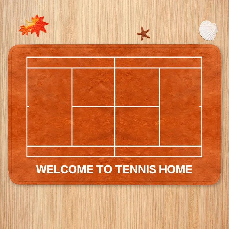 Sports Theme Carpet Mat Tennis - مراجعة Badminton Set Garden وسعره