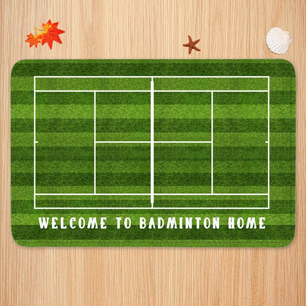 Sports Theme Carpet Mat Tennis - مراجعة Badminton Set Garden وسعره