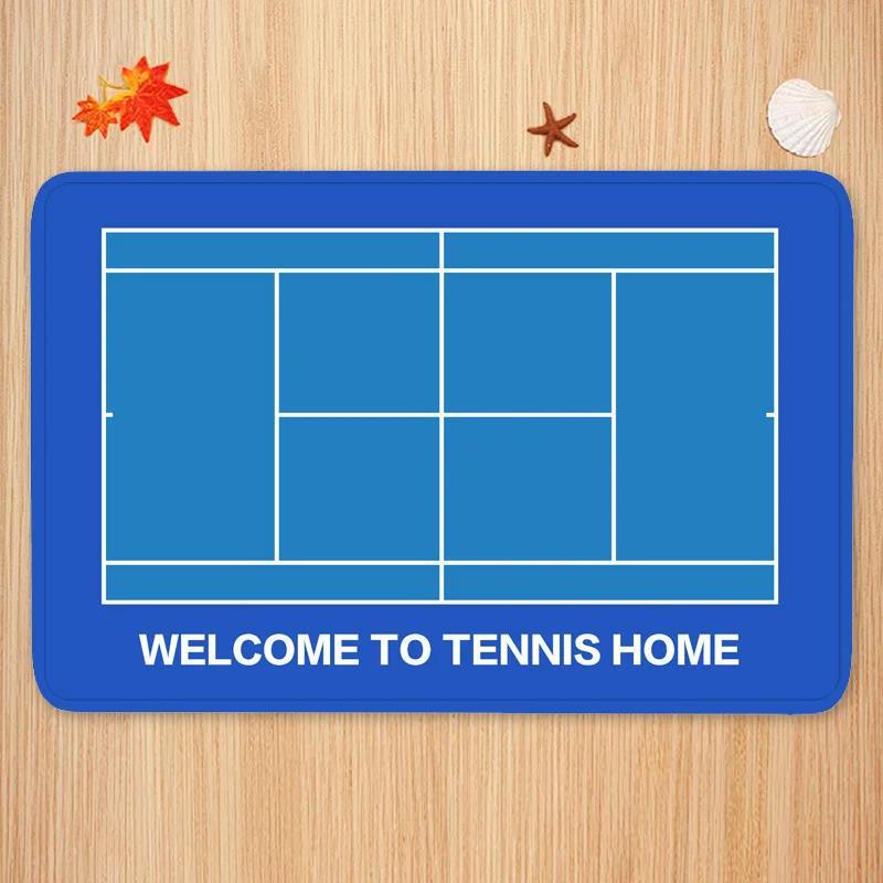 Sports Theme Carpet Mat Tennis - مراجعة Badminton Set Garden وسعره