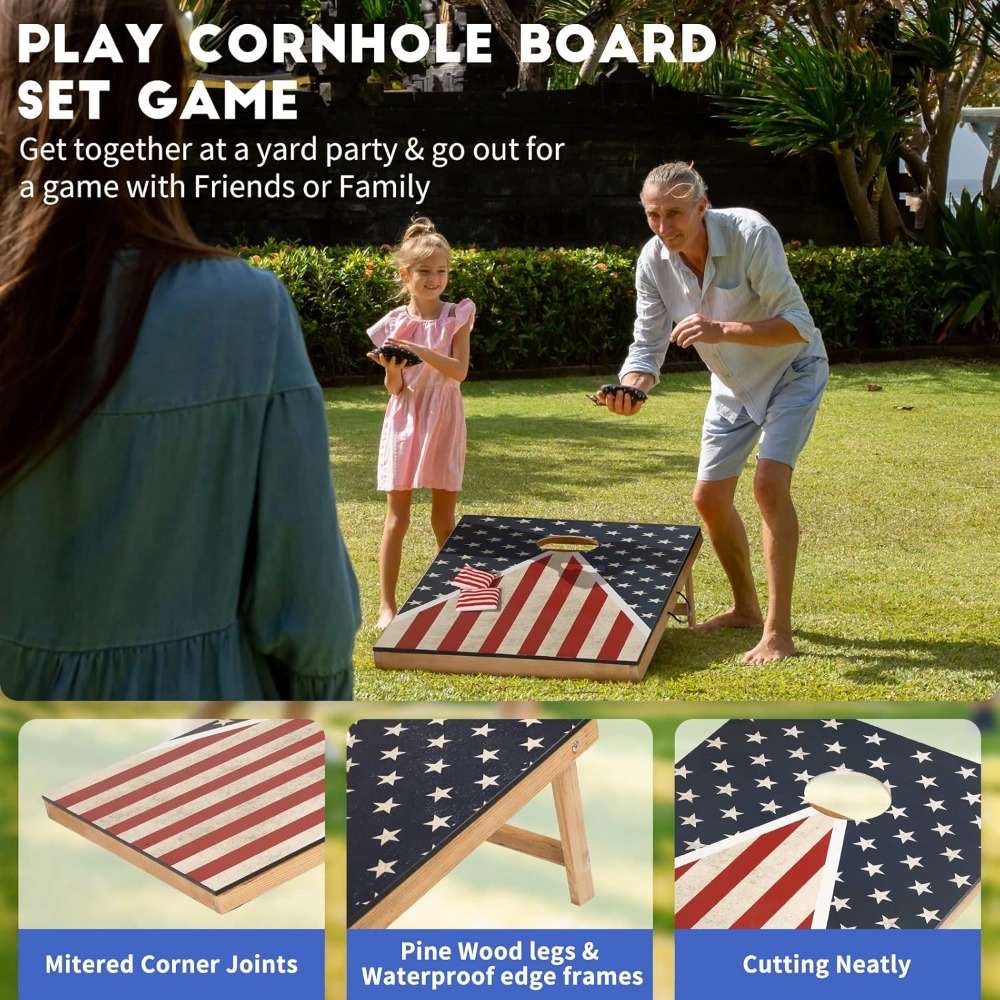 Cornhole Set, Corn Holes Outdo - مراجعة Cornhole Board Set وسعره