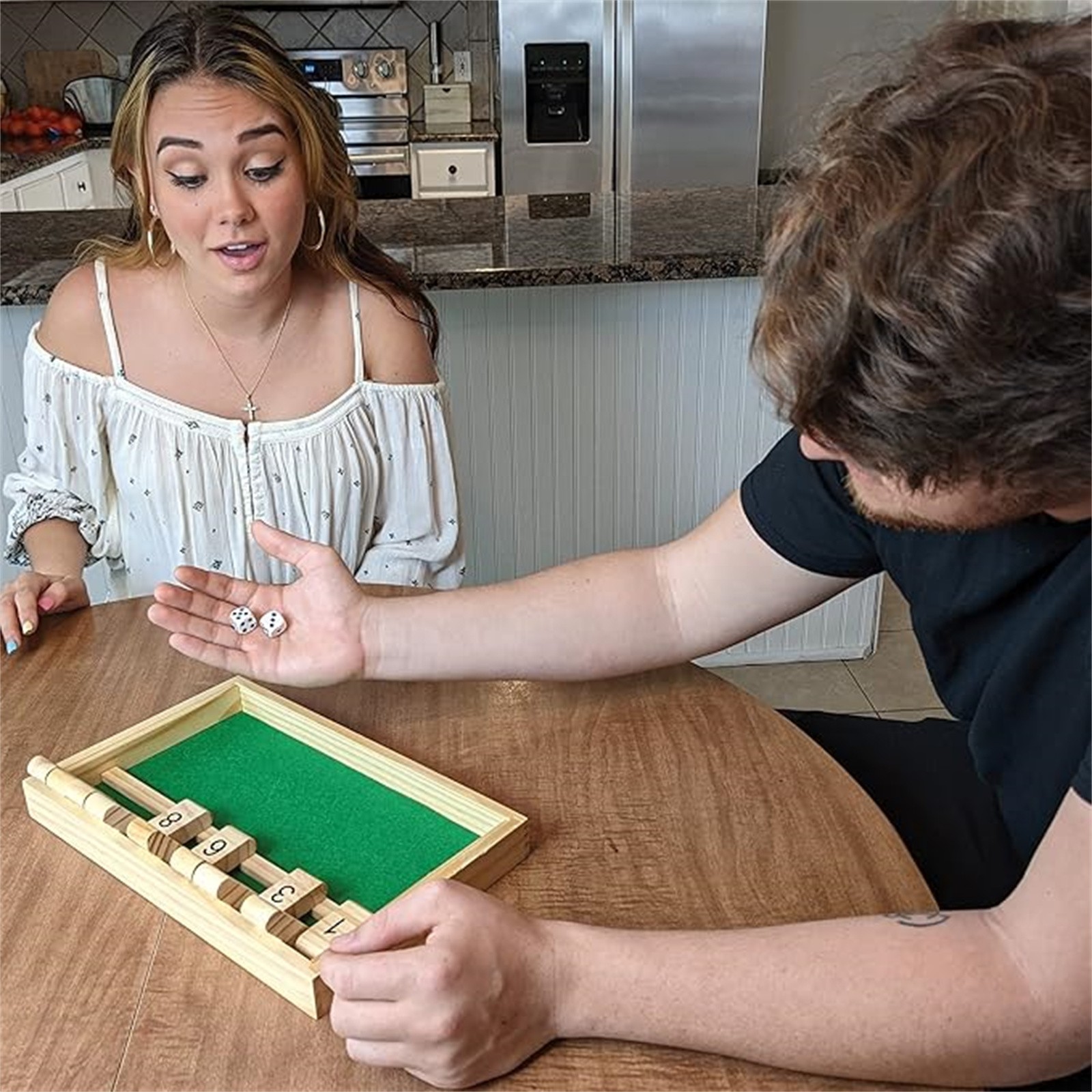 Close The Box Dice Board 2-4 P - مراجعة Party Games For 3 People وسعره