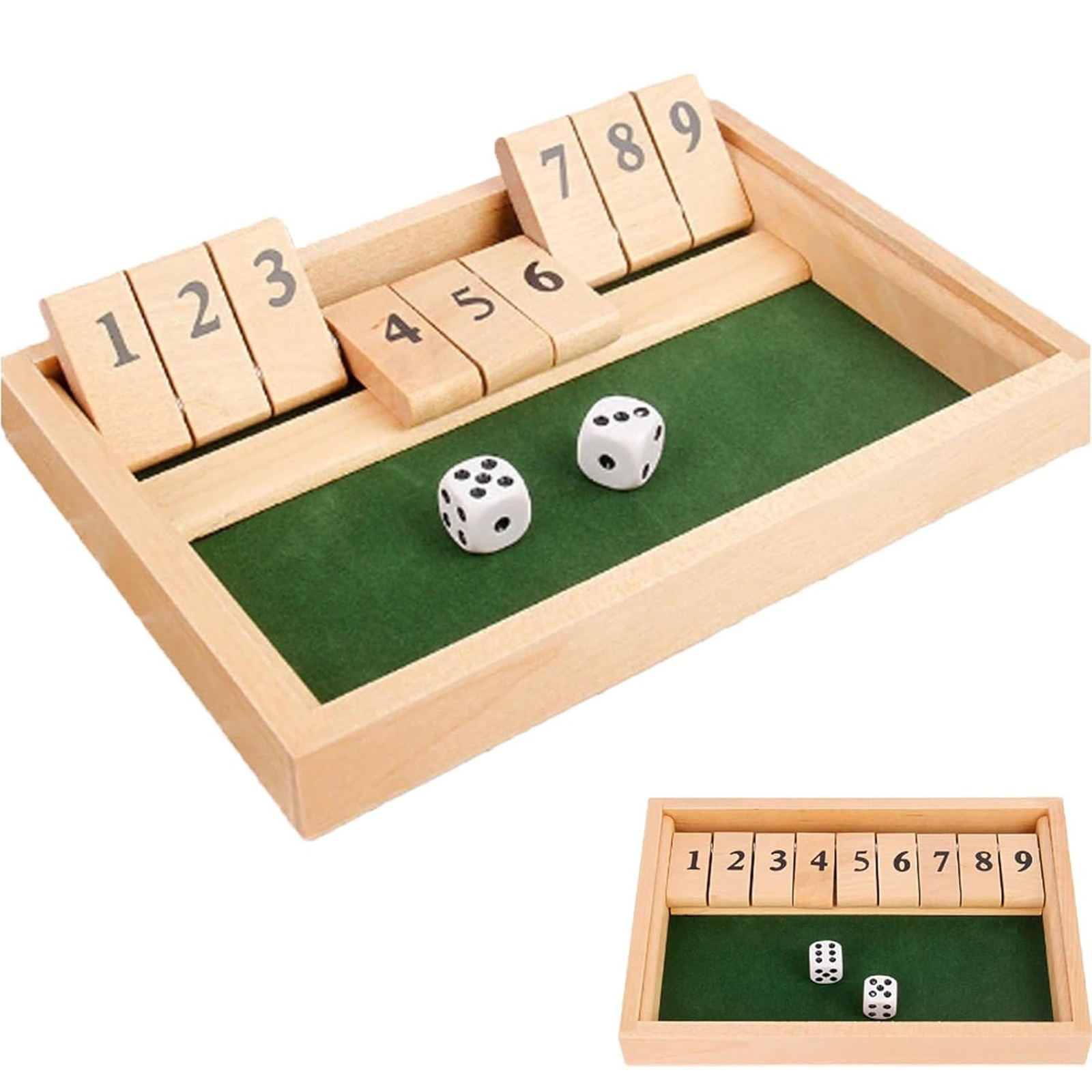 Close The Box Dice Board 2-4 P - مراجعة Party Games For 3 People وسعره
