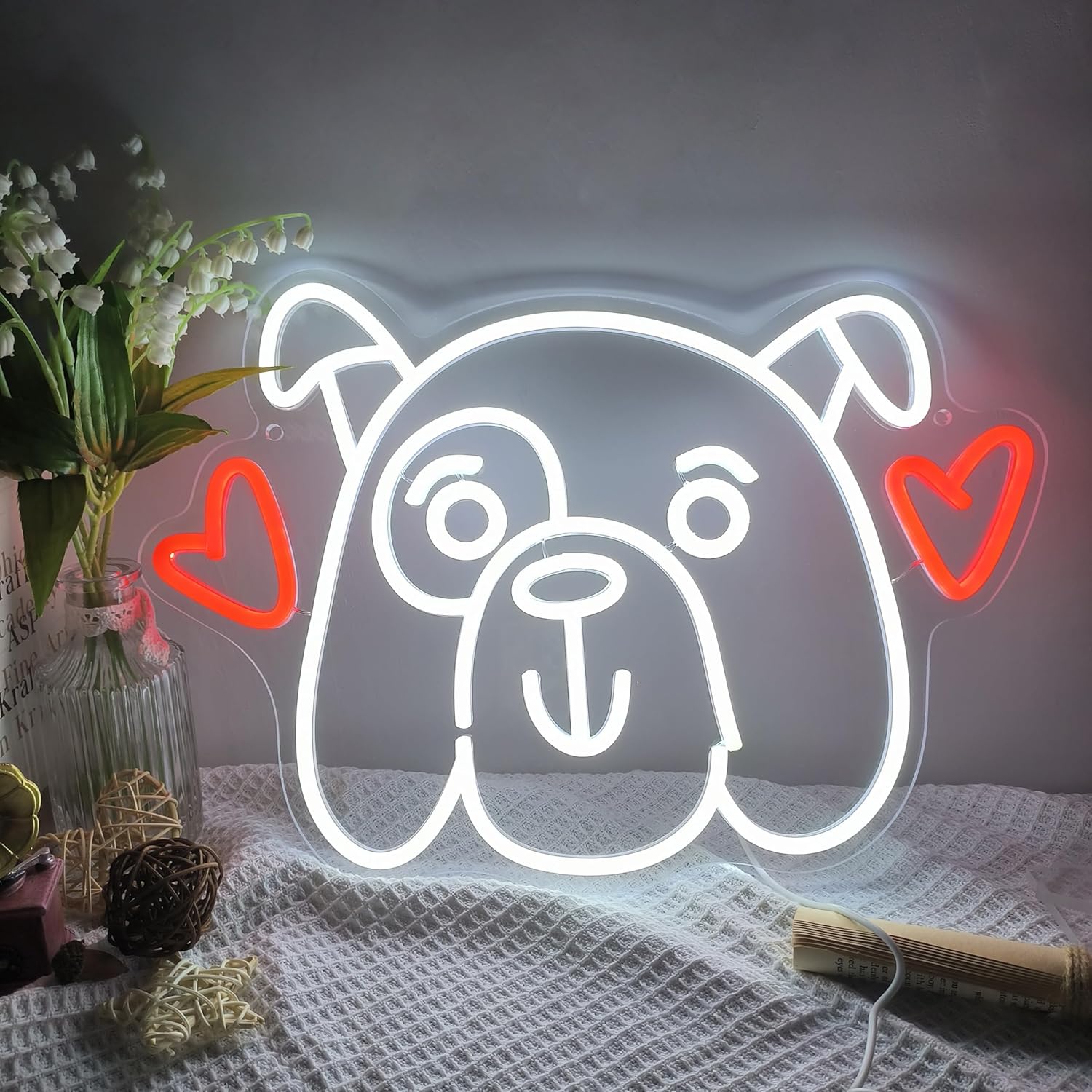 Love Dog Neon Sign LED Neon Li - مراجعة Party Games Shop وسعره