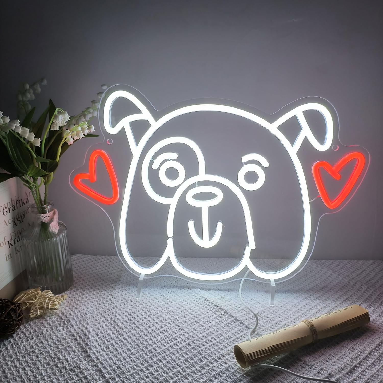 Love Dog Neon Sign LED Neon Li - مراجعة Party Games Shop وسعره