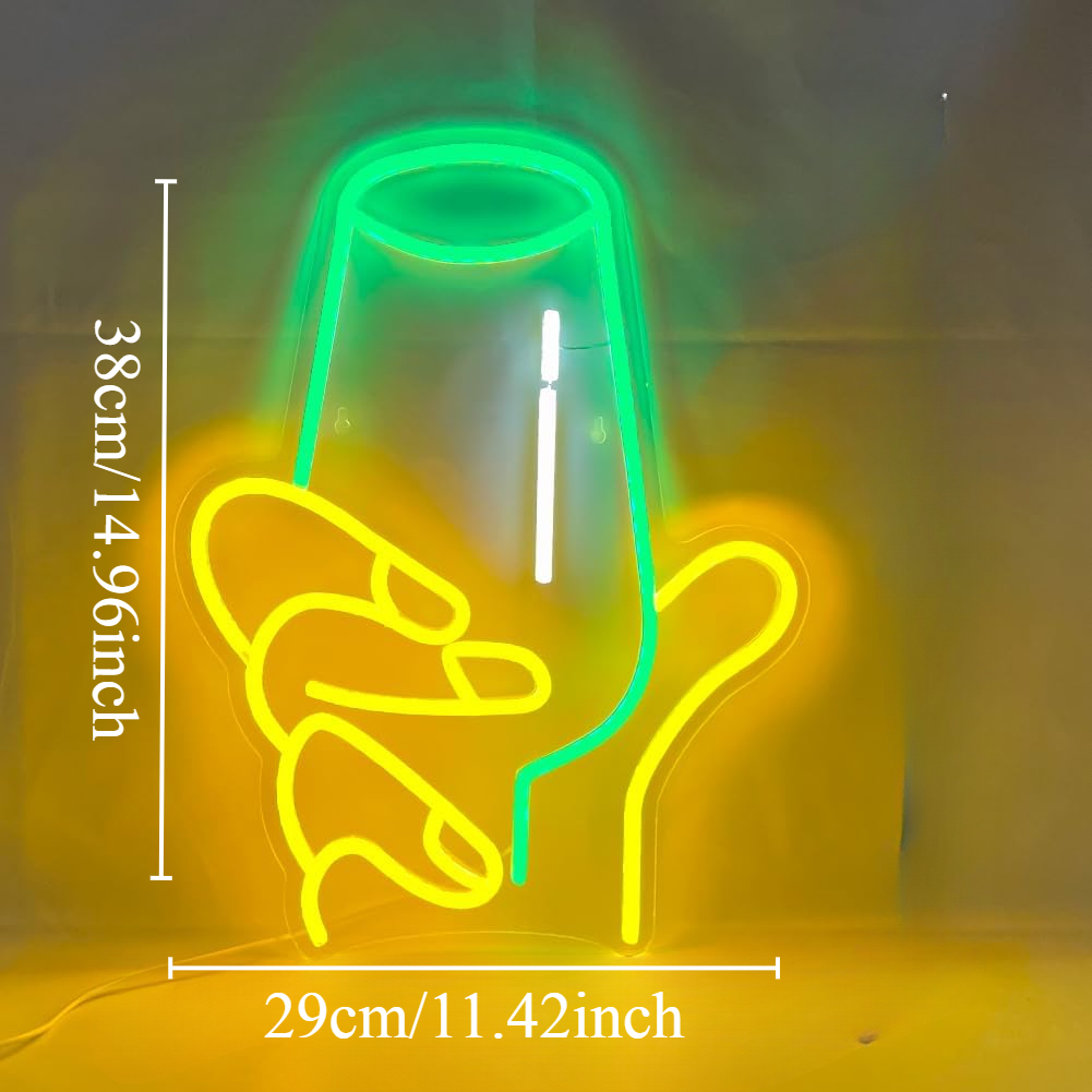 Wine Glass in Hand LED Neon Si - مراجعة Party Games Shop وسعره