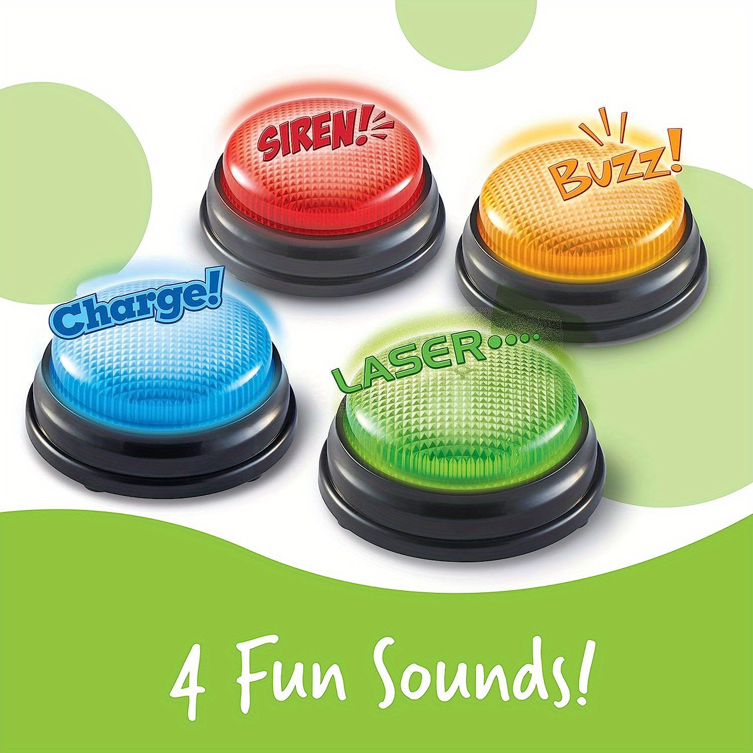 4pcs Lights and Sounds Buzzers - مراجعة Party Family Games وسعره