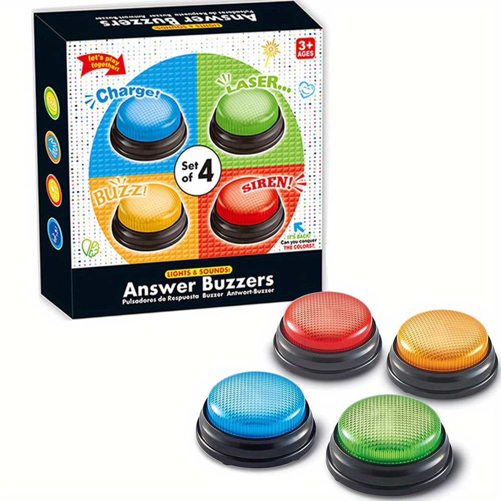 4pcs Lights and Sounds Buzzers - مراجعة Party Family Games وسعره