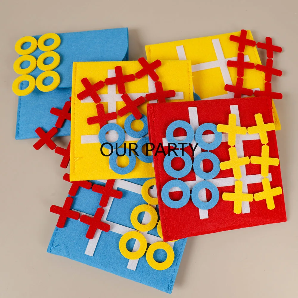 5 Sets Felt Tic Tac Toe Family - مراجعة Party Games Easter For Family وسعره