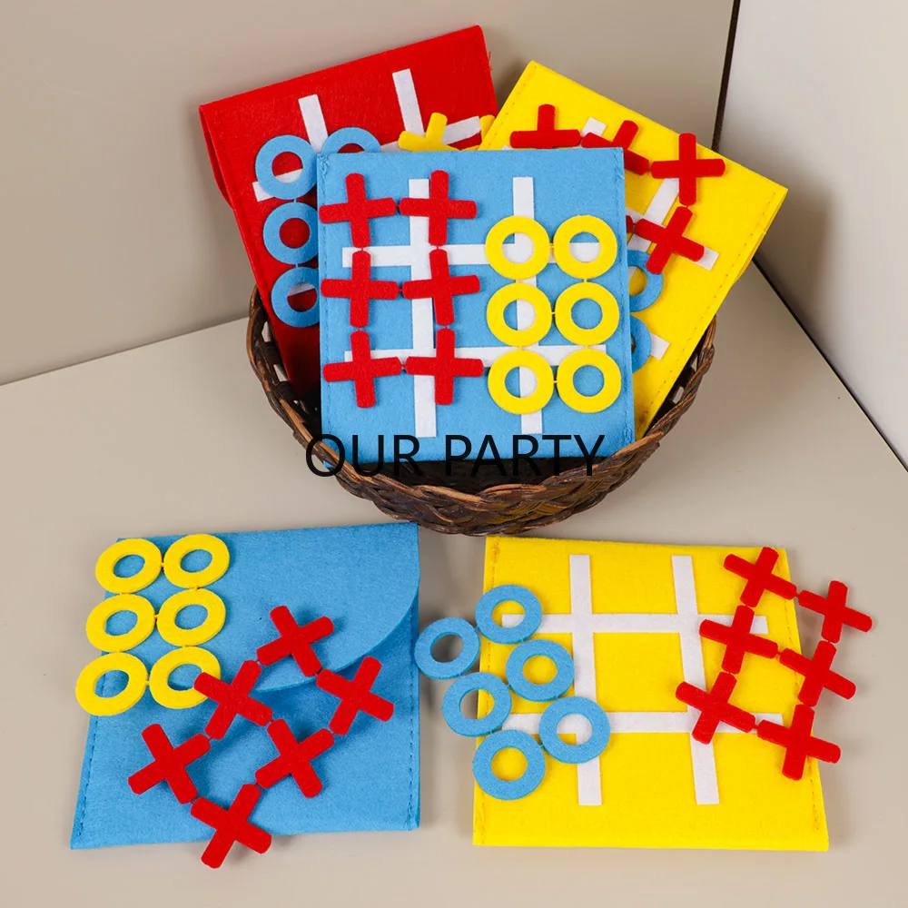 5 Sets Felt Tic Tac Toe Family - مراجعة Party Games Easter For Family وسعره