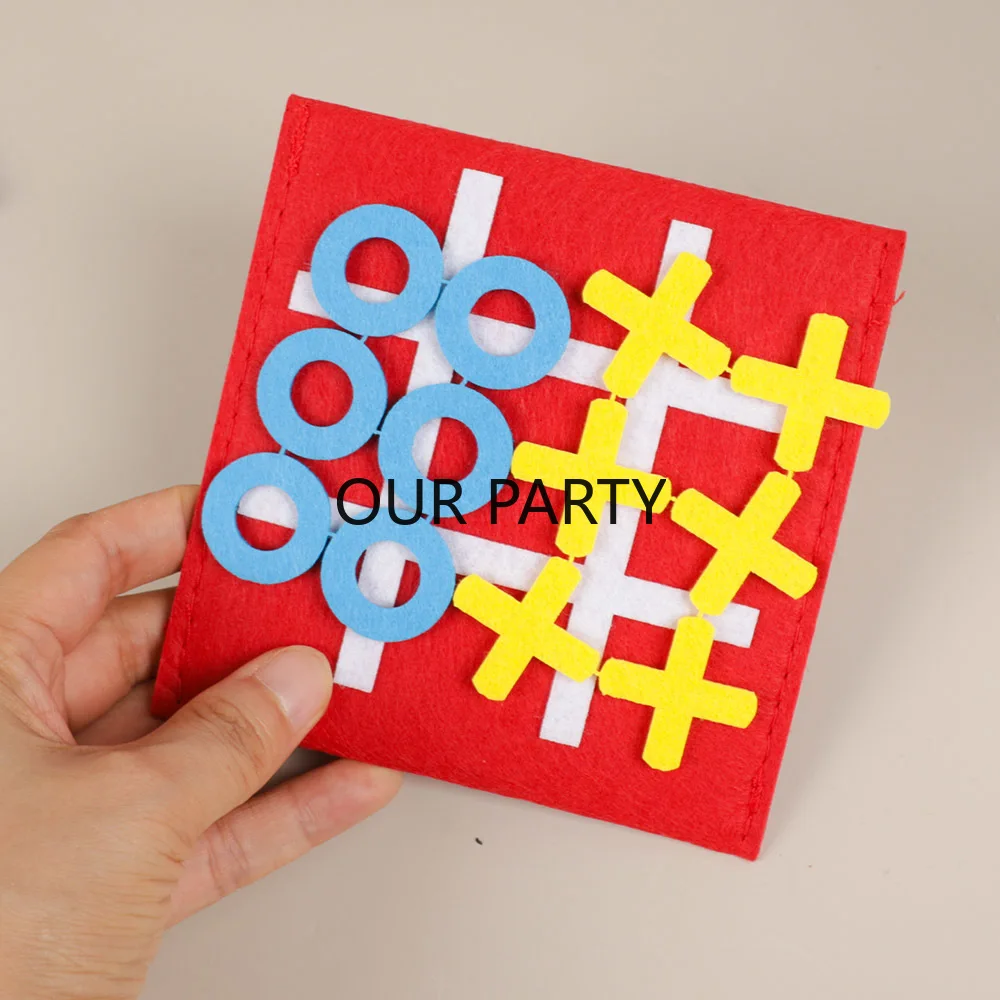 5 Sets Felt Tic Tac Toe Family - مراجعة Party Games Easter For Family وسعره