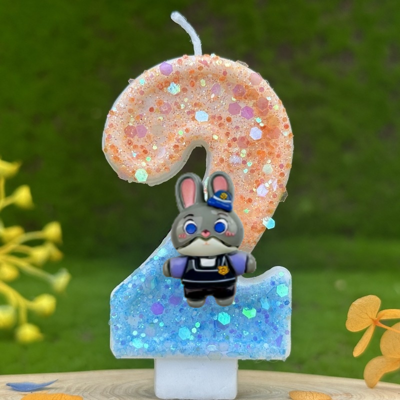 Cartoon Judy Nick Theme Candle - مراجعة Zootopia Party Games وسعره