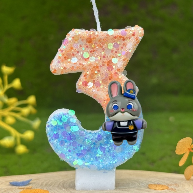 Cartoon Judy Nick Theme Candle - مراجعة Zootopia Party Games وسعره