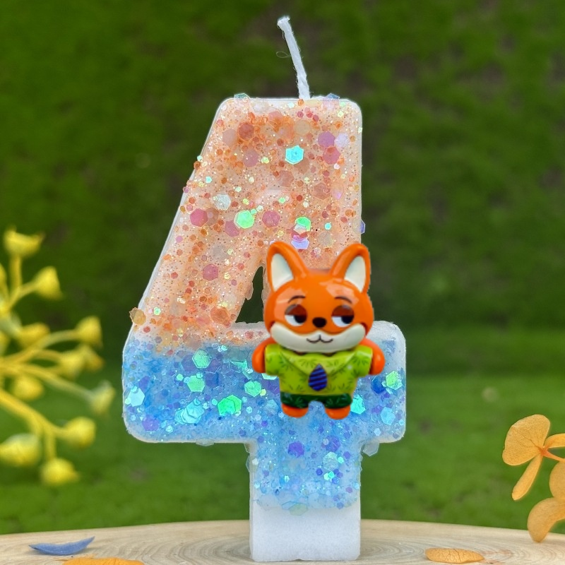 Cartoon Judy Nick Theme Candle - مراجعة Zootopia Party Games وسعره