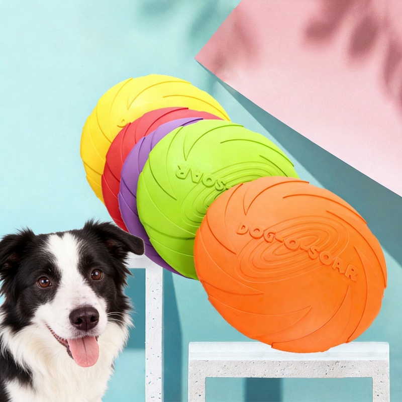 Multicolor Silicone Dog Frisbe - مراجعة Frisbee Freestyle Disc وسعره
