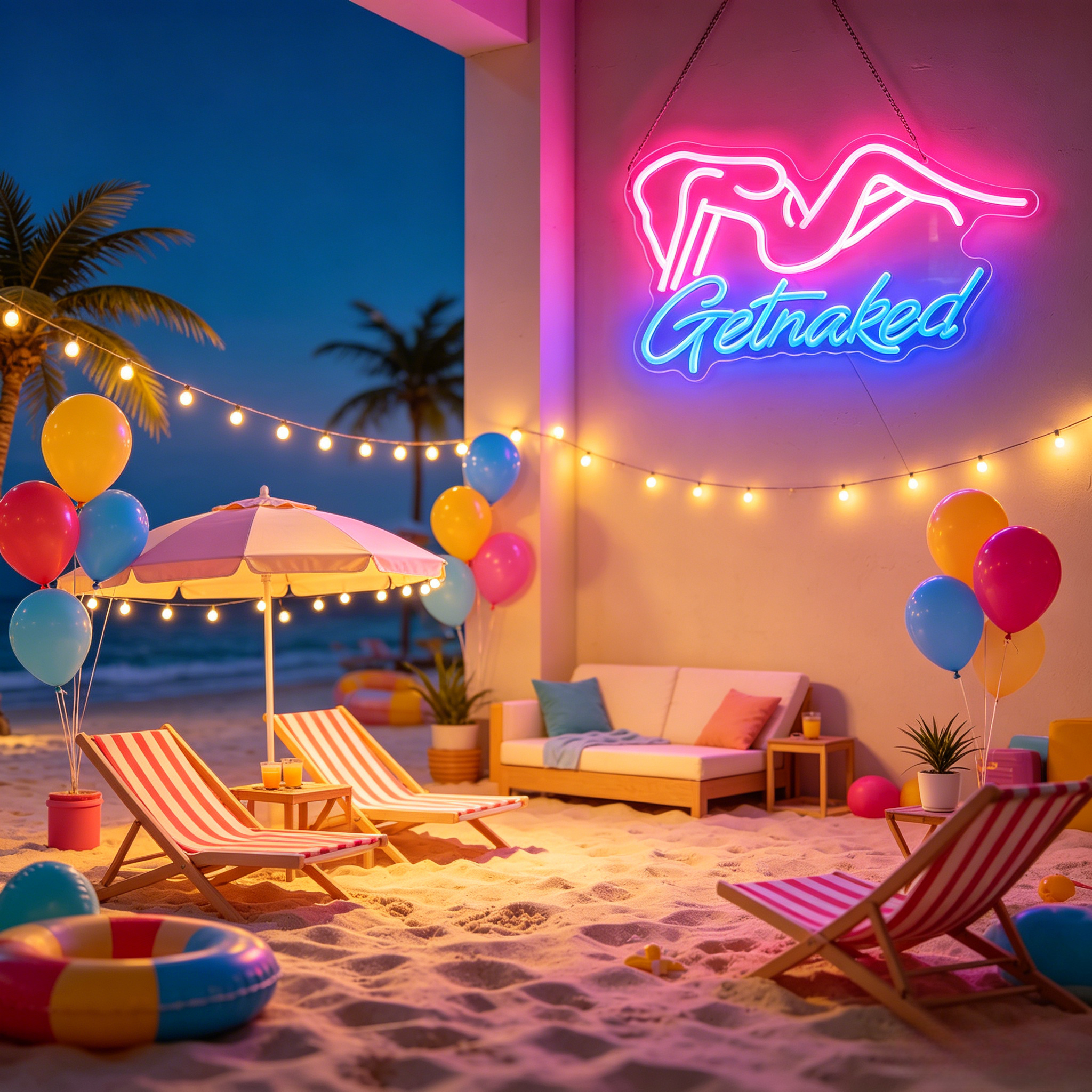 LED Neon Light Sign Lady Body  - مراجعة Party Games Shop وسعره