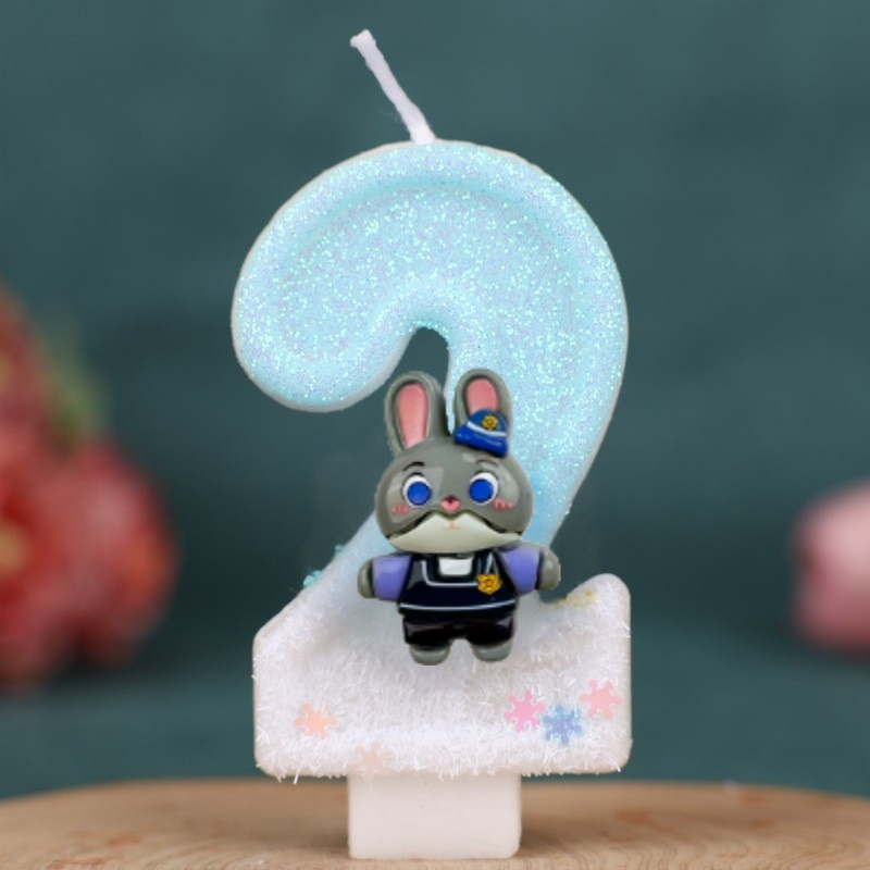 Cartoon Judy Nick Theme Candle - مراجعة Zootopia Party Games وسعره