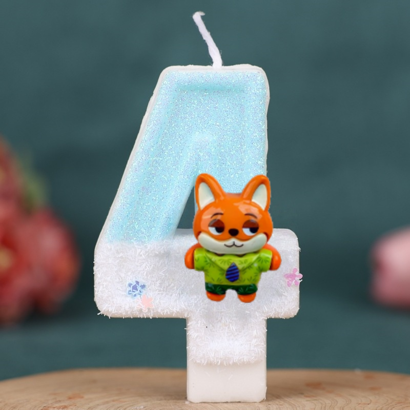 Cartoon Judy Nick Theme Candle - مراجعة Zootopia Party Games وسعره