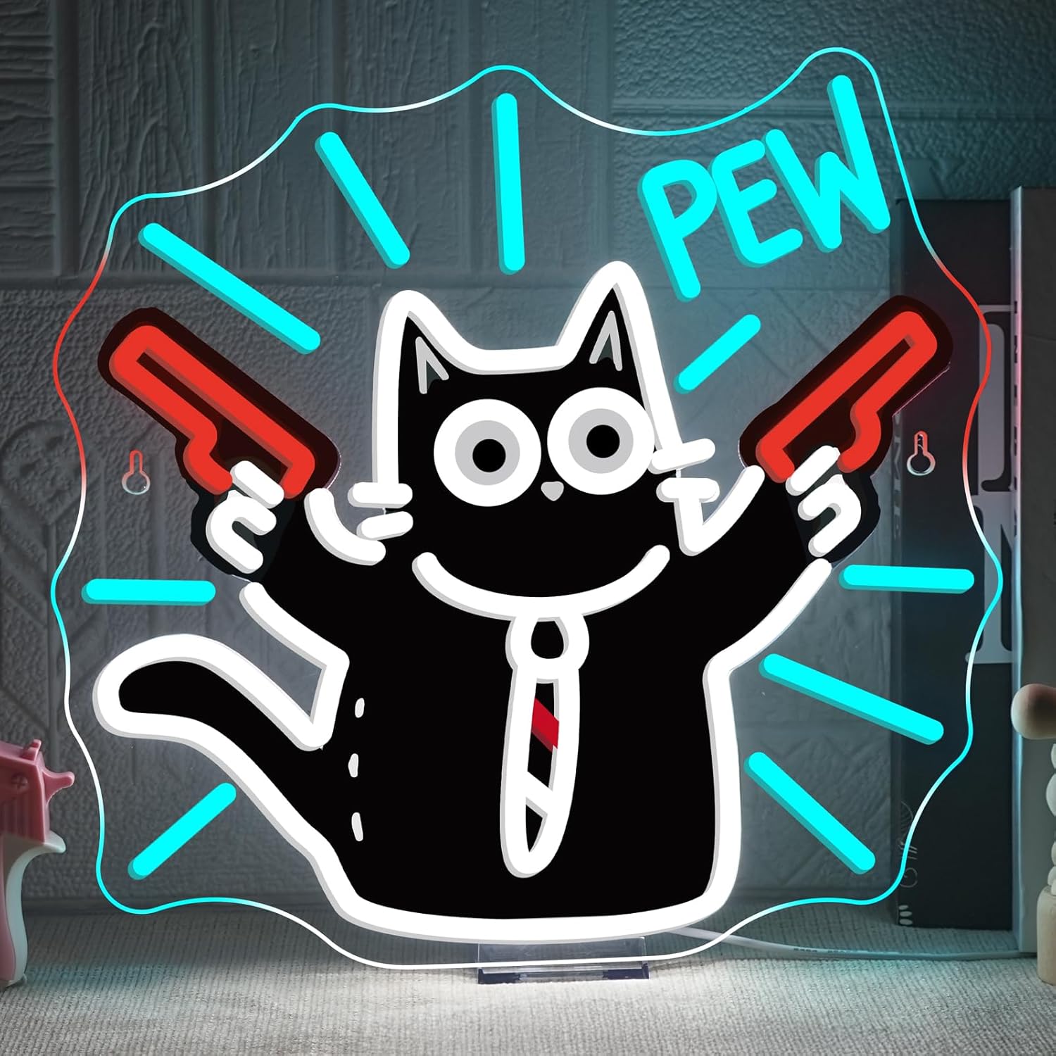 Cat Neon Sign USB Dimmable LED - مراجعة Party Games Shop وسعره