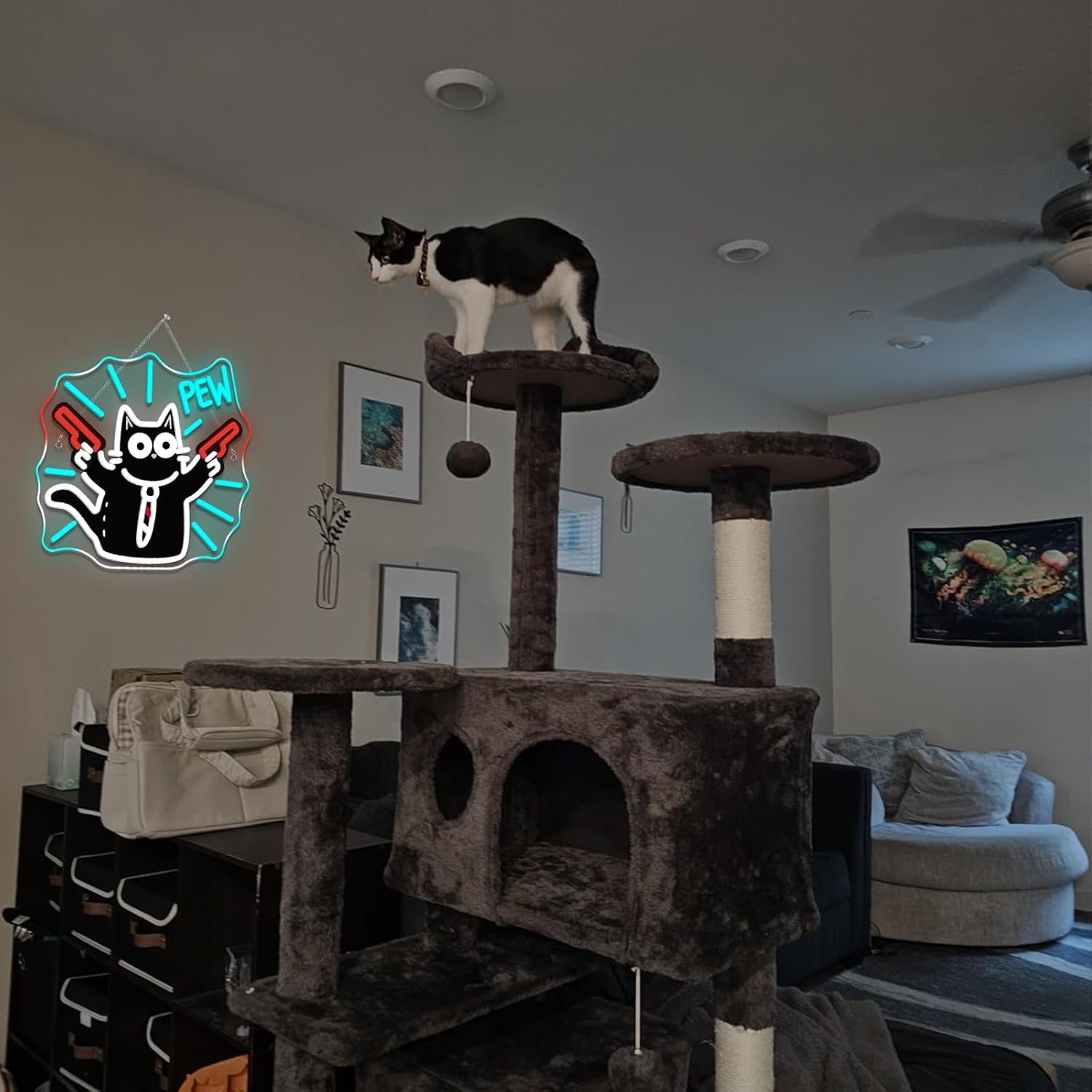 Cat Neon Sign USB Dimmable LED - مراجعة Party Games Shop وسعره