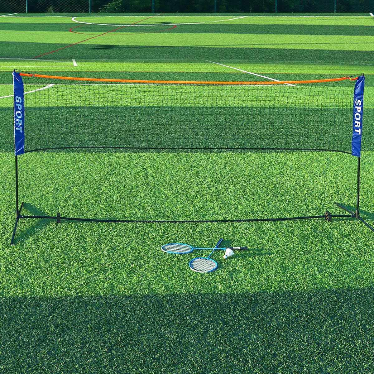 Portable Badminton Net Set for - مراجعة Badminton Set Garden وسعره