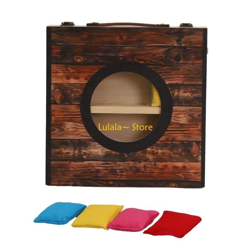 Y4QA Cornholes Game Set with 4 - مراجعة Cornhole Board Set وسعره