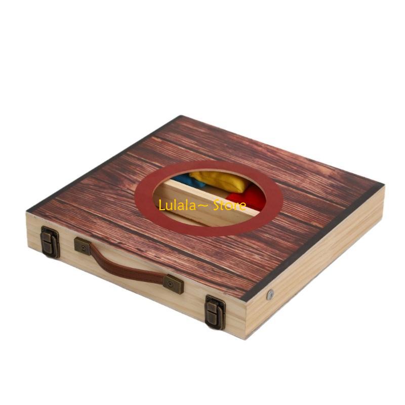Y4QA Cornholes Game Set with 4 - مراجعة Cornhole Board Set وسعره