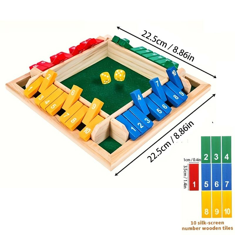Box Game Wooden Dice Four-Side - مراجعة Party Games For 7 People وسعره