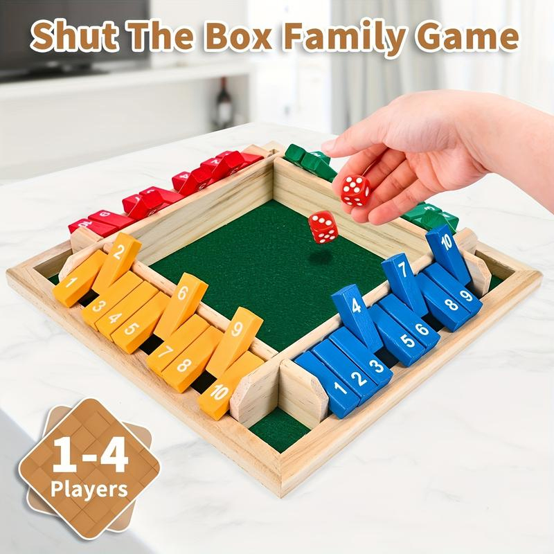 Box Game Wooden Dice Four-Side - مراجعة Party Games For 7 People وسعره