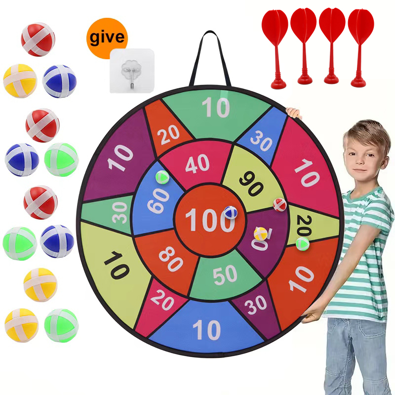 Sticky ball dart board -12 bal - مراجعة Party Games Indoor For 6 12 Year Olds وسعره