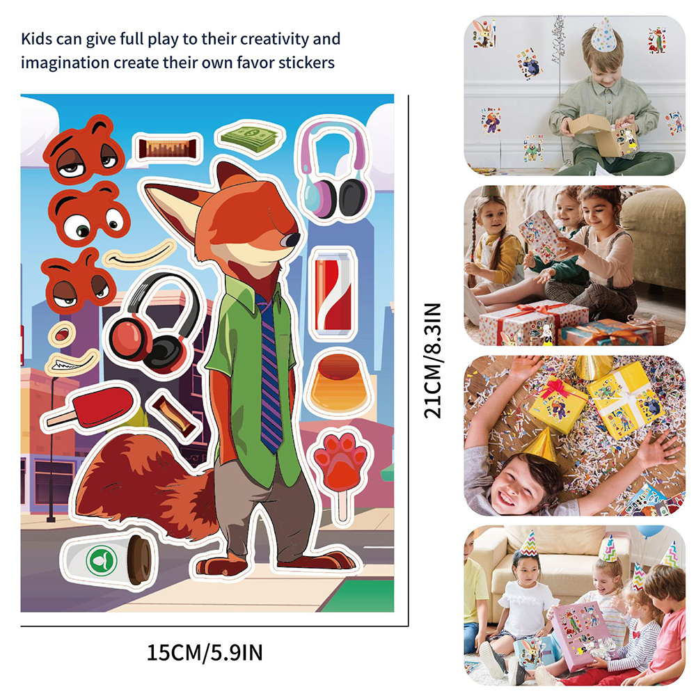 8/16pcs Disney Cartoon Zootopi - مراجعة Zootopia Party Games وسعره