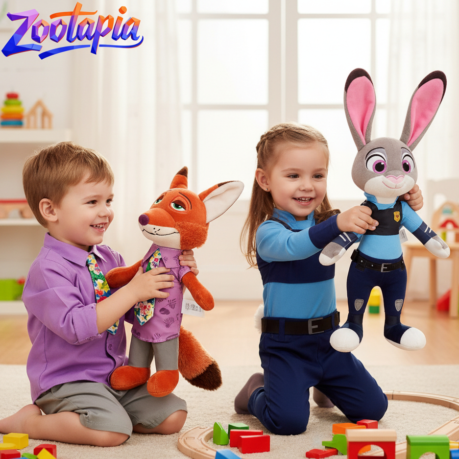 Cute Zootopia Nick Judy Plush  - مراجعة Zootopia Party Games وسعره