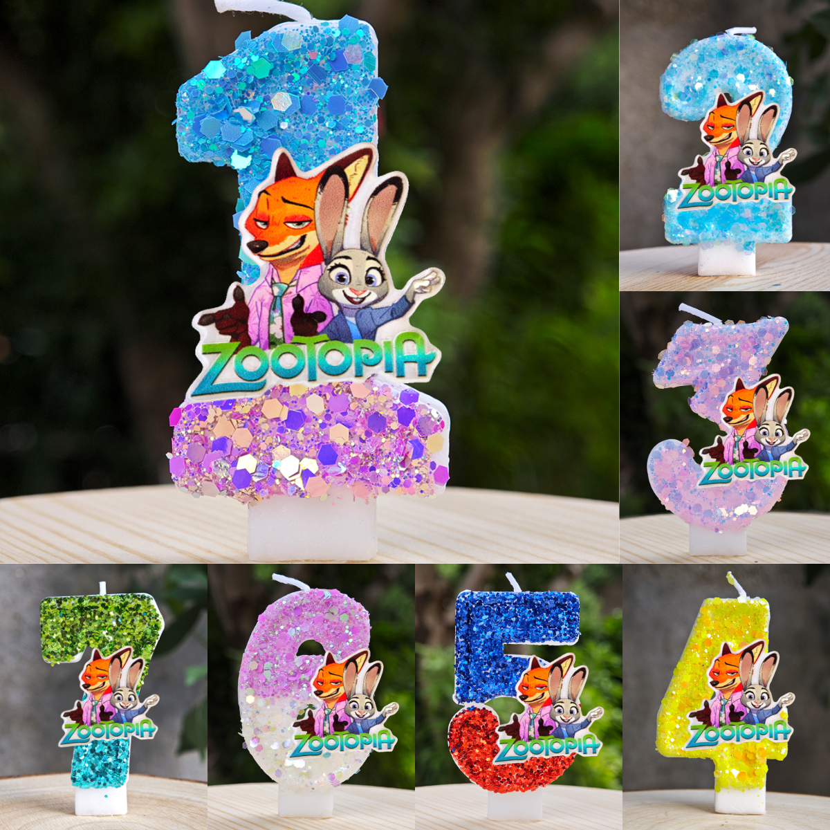 Zootopia Candle Number 0-9 Soc - مراجعة Zootopia Party Games وسعره