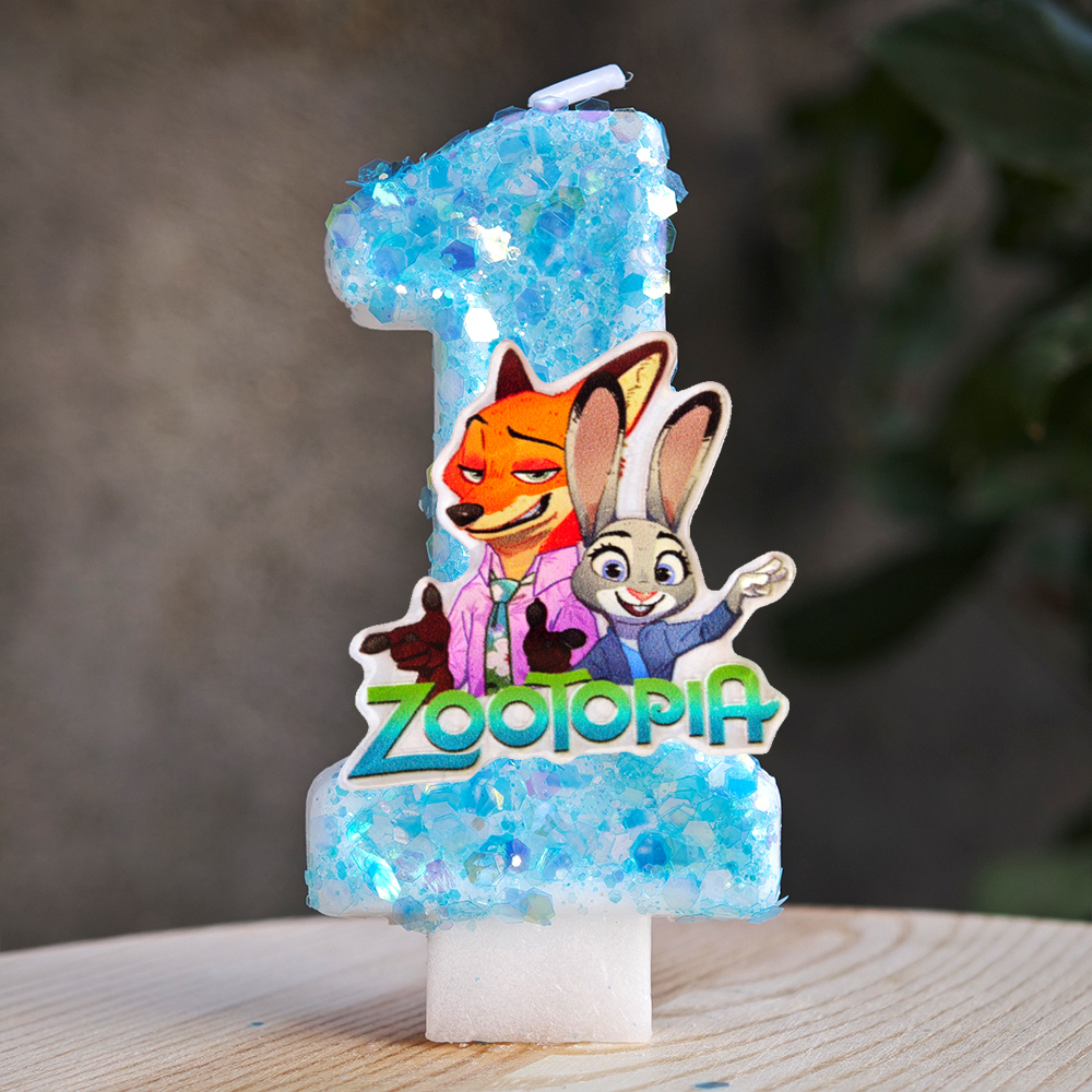 Zootopia Candle Number 0-9 Soc - مراجعة Zootopia Party Games وسعره