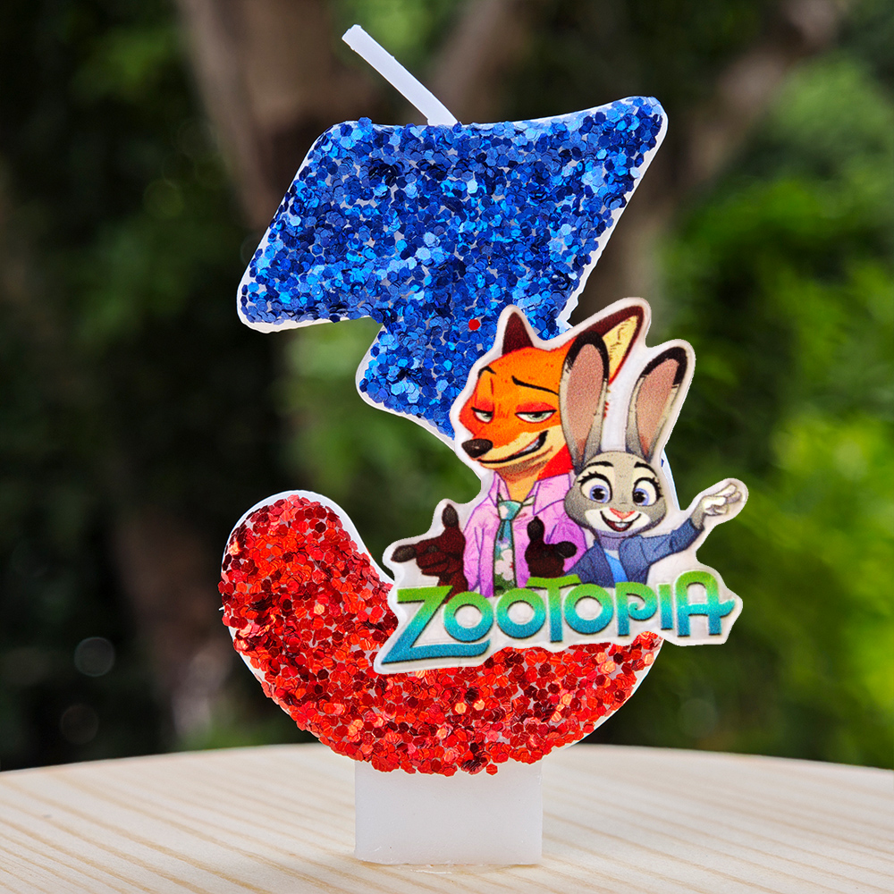 Zootopia Candle Number 0-9 Soc - مراجعة Zootopia Party Games وسعره