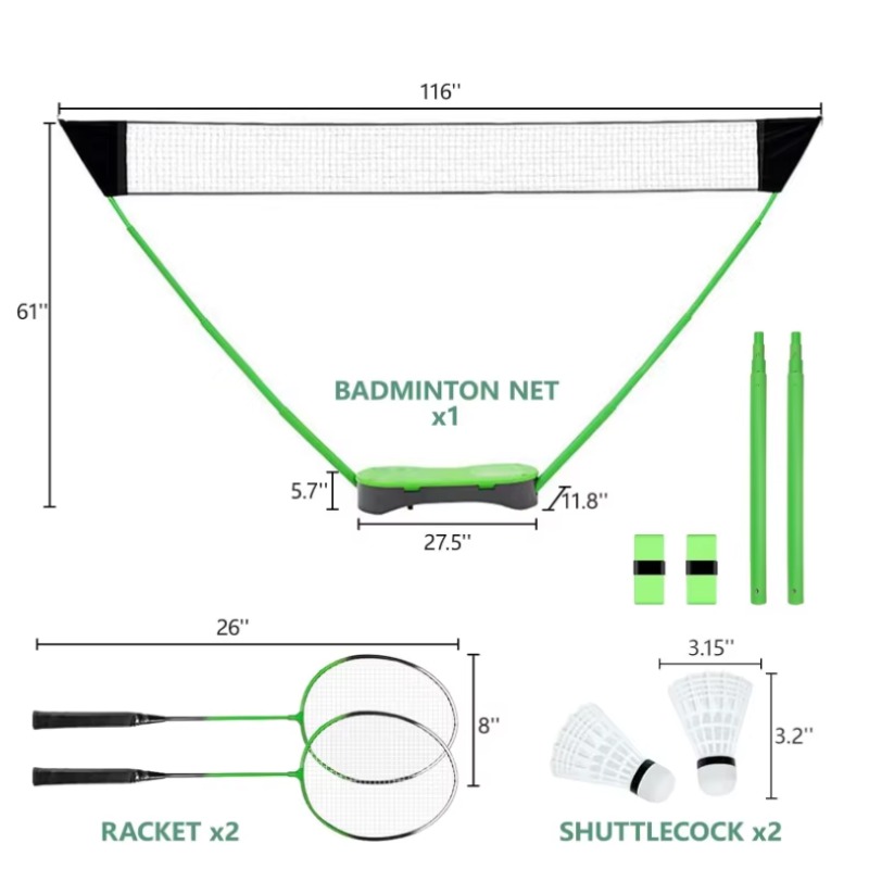 High-Quality Garden Sports Por - مراجعة Badminton Set Garden وسعره