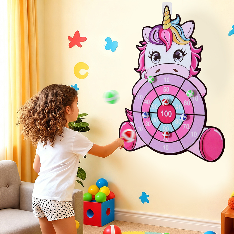 New Large Sticky Ball Dart Boa - مراجعة Party Games Indoor For 6 12 Year Olds وسعره