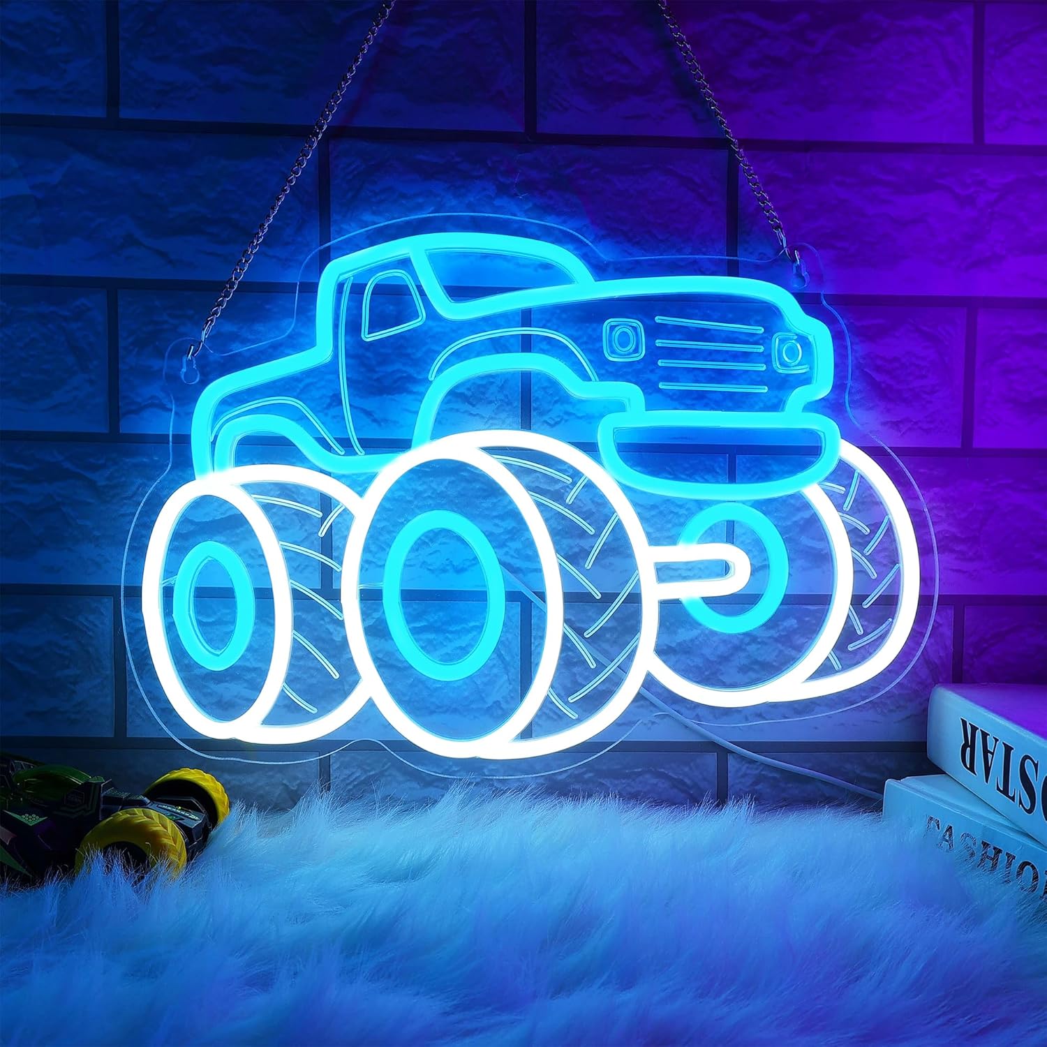 Truck Neon Sign USB Dimmable L - مراجعة Party Games Shop وسعره