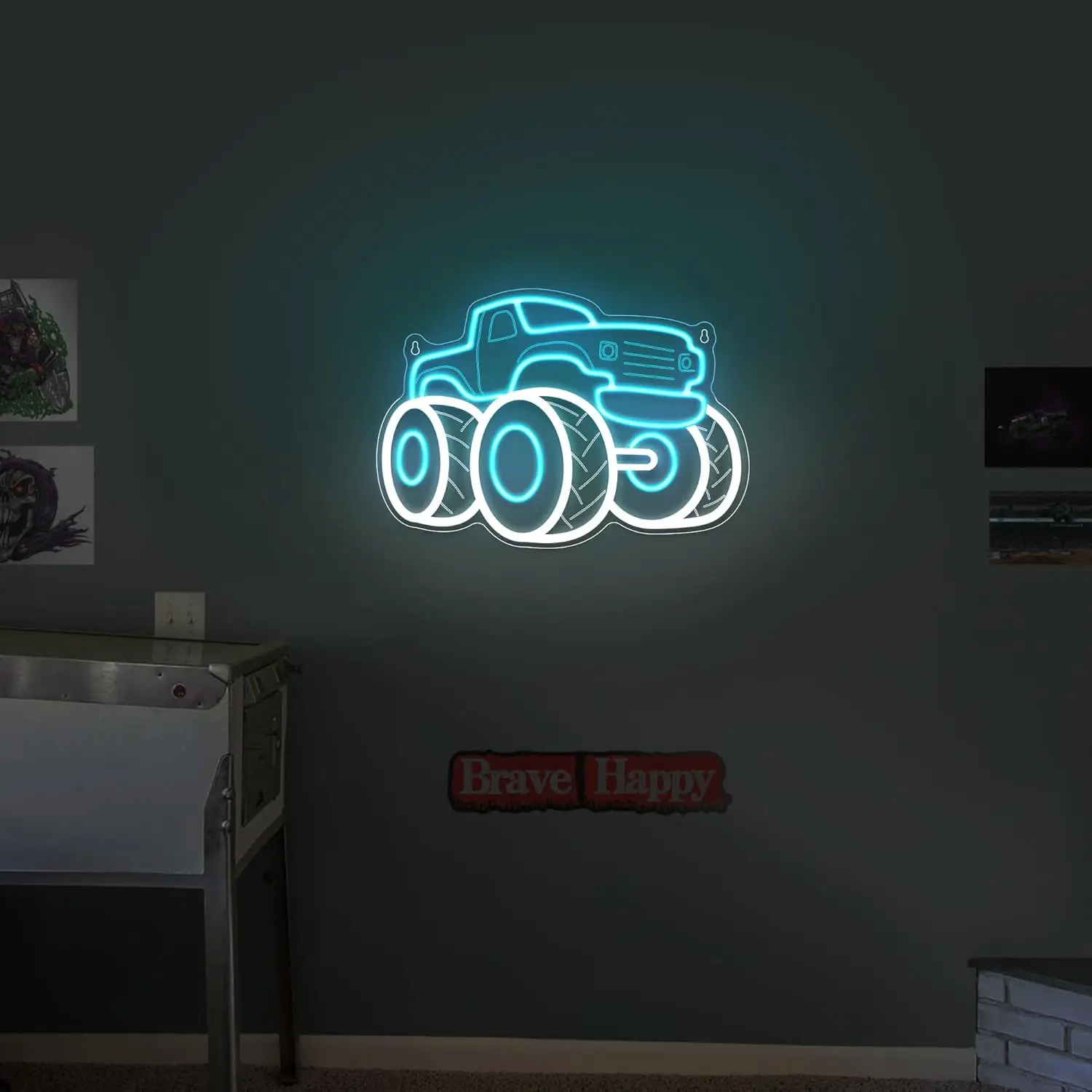 Truck Neon Sign USB Dimmable L - مراجعة Party Games Shop وسعره