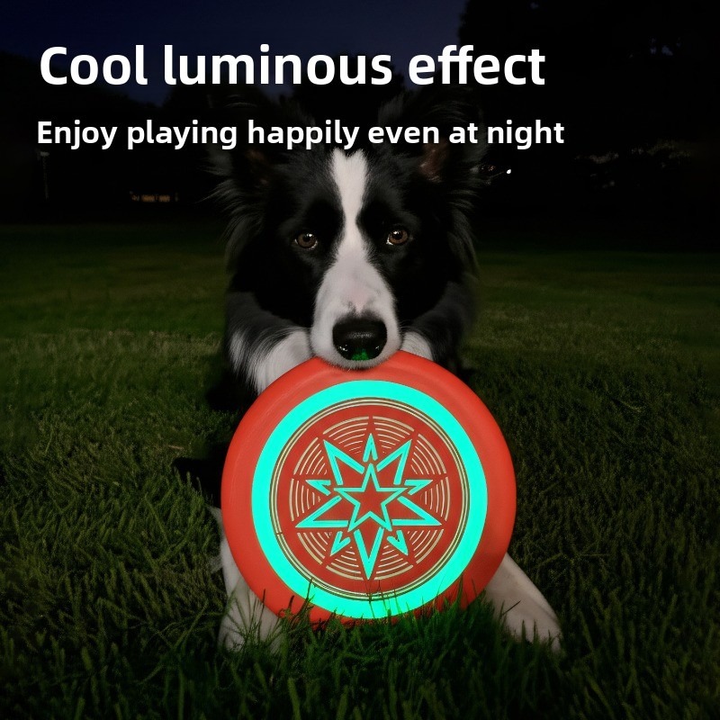 Glow in the Dark Dog Frisbee,  - مراجعة Frisbee Freestyle Disc وسعره