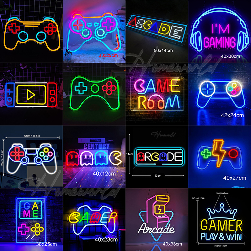 Arcade Neon Sign LED Game Room - مراجعة Party Games Shop وسعره