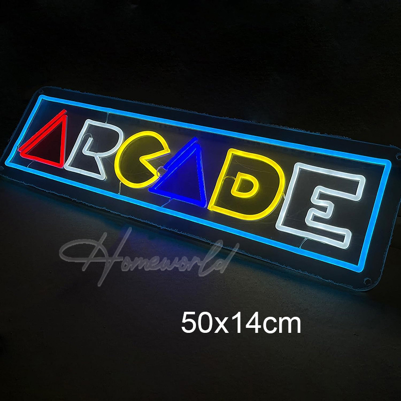 Arcade Neon Sign LED Game Room - مراجعة Party Games Shop وسعره