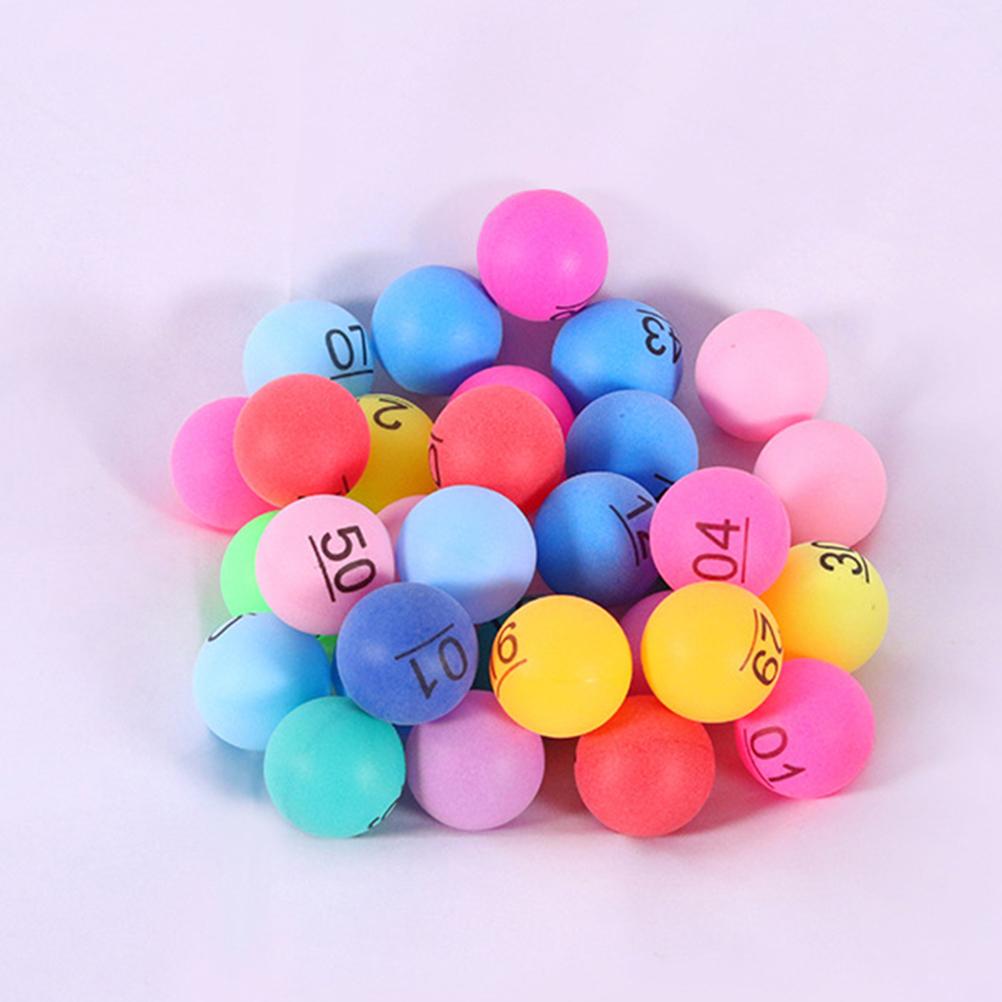 50 Pcs Colorful Number Balls P - مراجعة Party Games Jenga وسعره